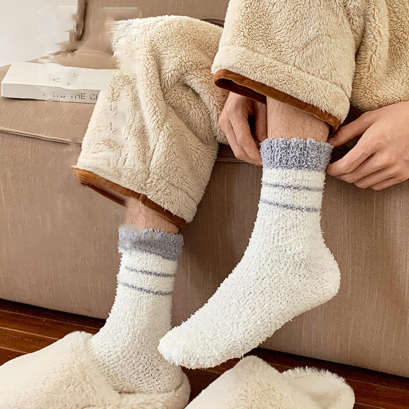 Coral Fleece Quarter Socks(6 Pairs) - image 5