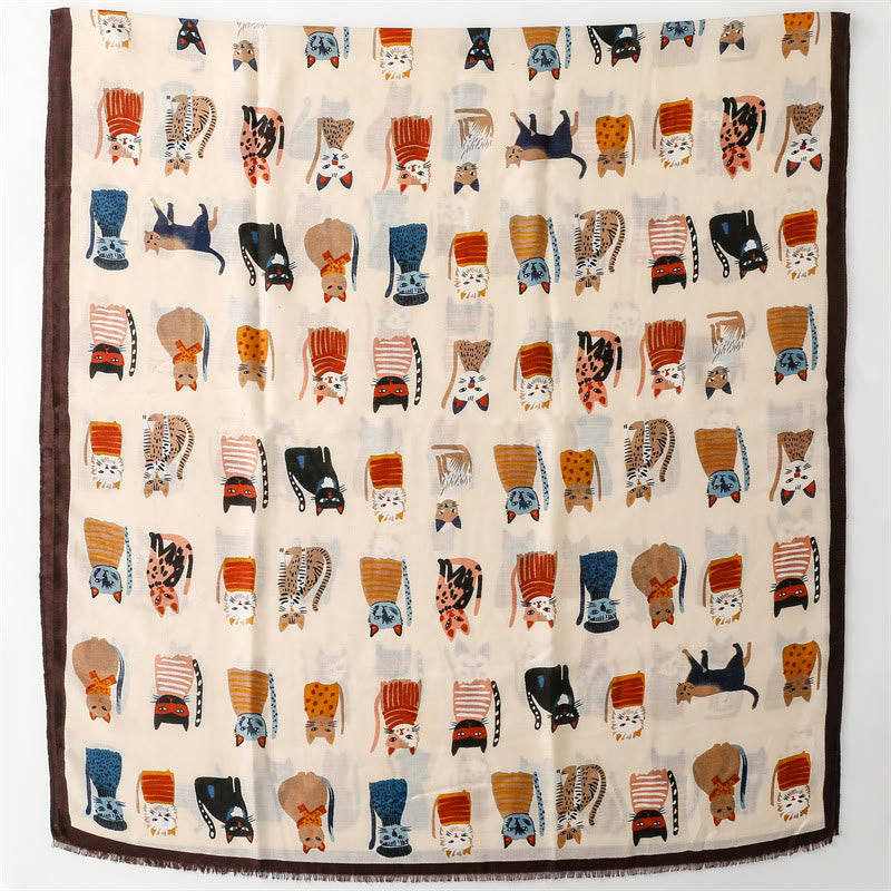 Cut Cat Warm Scarf
