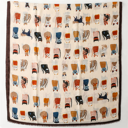 Cut Cat Warm Scarf
