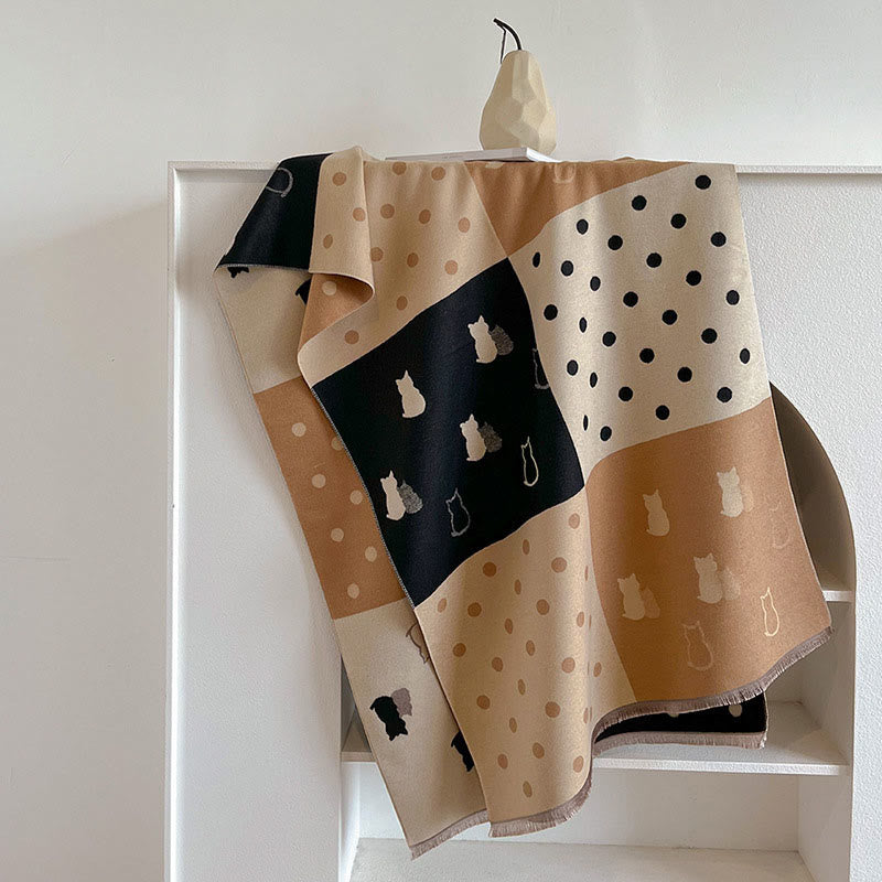 Polka Dots Soft Blanket Scarf