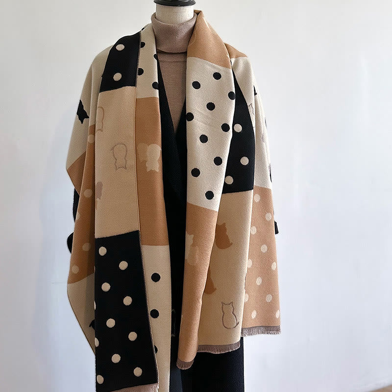Polka Dots Soft Blanket Scarf - image 4