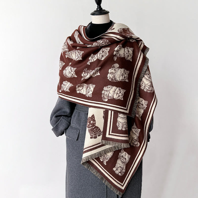 Adorable Animal Long Blanket Scarf
