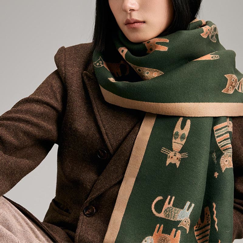 Cute Painting Blanket Scarf - image 4