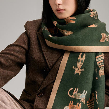 Cute Painting Blanket Scarf - image 4
