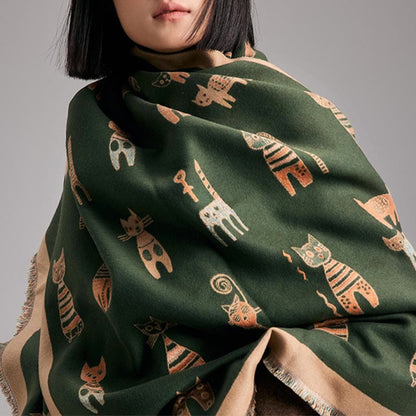 Cute Painting Blanket Scarf - image 3