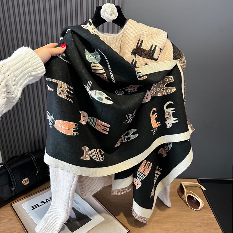 Cute Painting Blanket Scarf - image 6