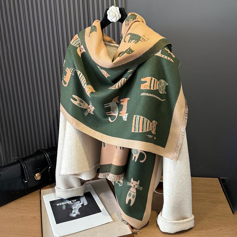 Cute Painting Blanket Scarf - image 7