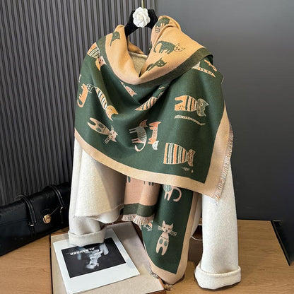 Cute Painting Blanket Scarf - image 7