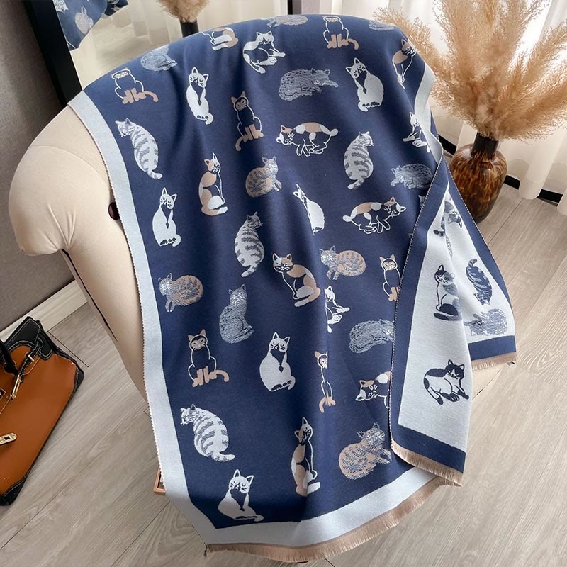 Stylish Cat Soft Blanket Scarf