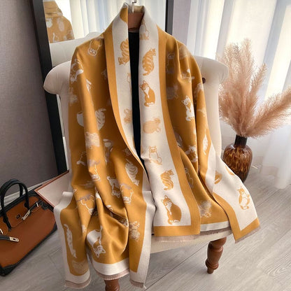 Stylish Cat Soft Blanket Scarf - image 10