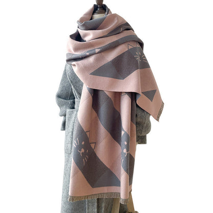 Geometric Square Blanket Scarf