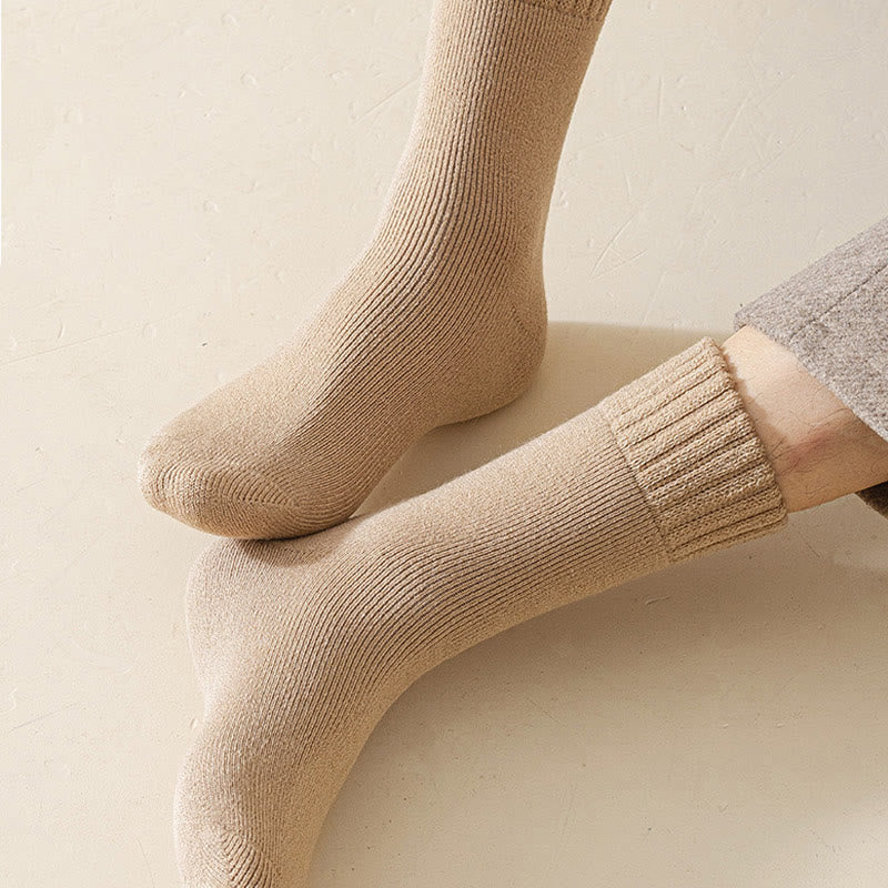 Plus Size Solid Color Versatile Quarter Socks(5 Pairs)
