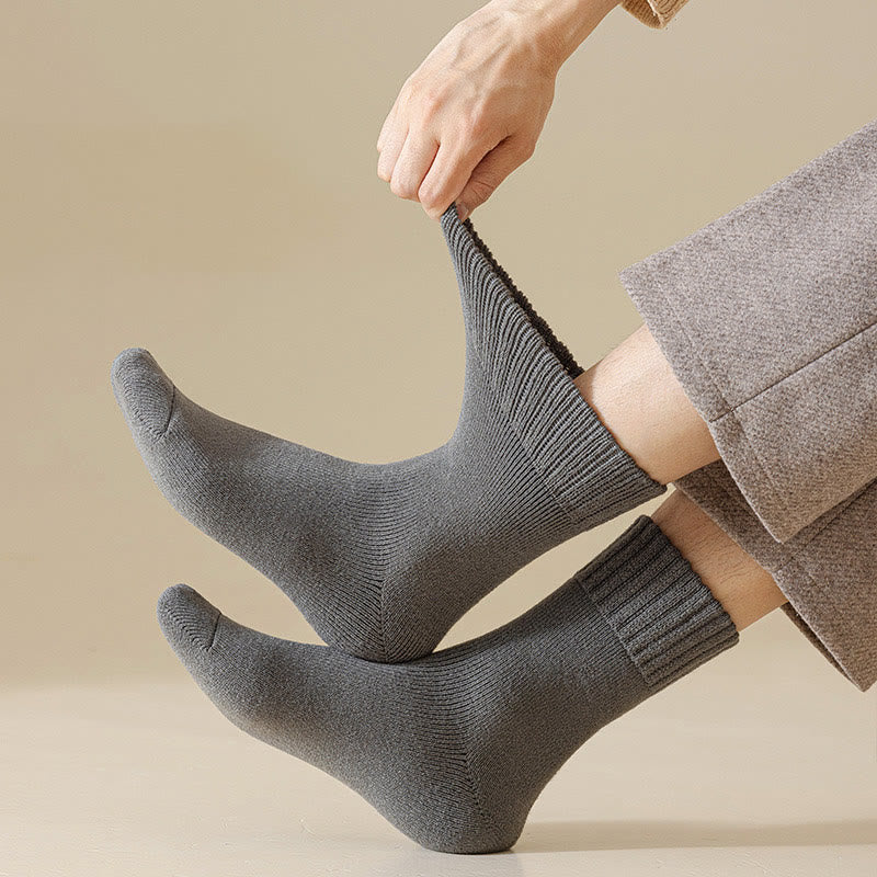 Plus Size Solid Color Versatile Quarter Socks(5 Pairs)