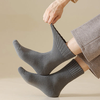 Plus Size Solid Color Versatile Quarter Socks(5 Pairs)