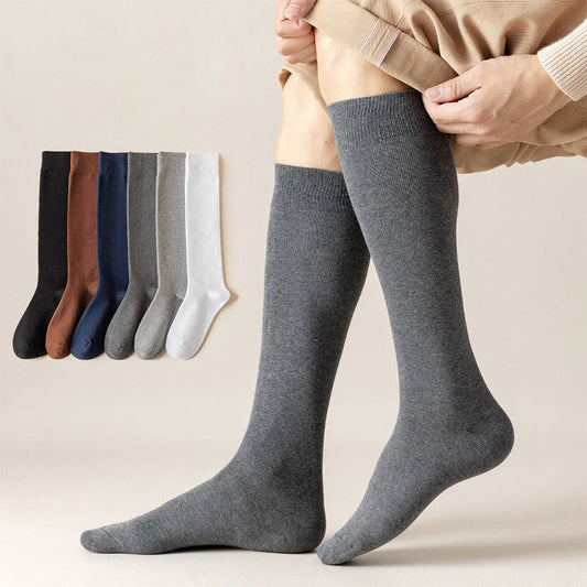 Plus Size Decent Knee High Socks(5 Pairs) - Multicolor - EU38-46(US5-12) - image 0