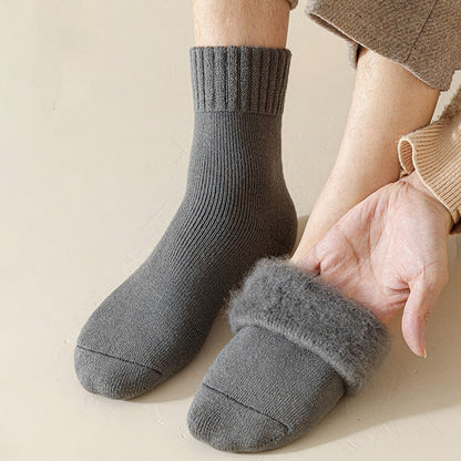Plus Size Solid Color Versatile Quarter Socks(5 Pairs)