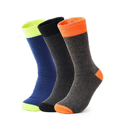 Plus Size Leisure Outdoor Crew Socks(3 Pairs) - Multicolor - EU42-46(US8.5-12) - image 0