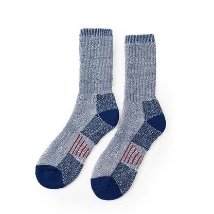 Plus Size Chunky Needle Soft Crew Socks(5 Pairs) - Navy Blue - EU40-44(US10-13) - image 3