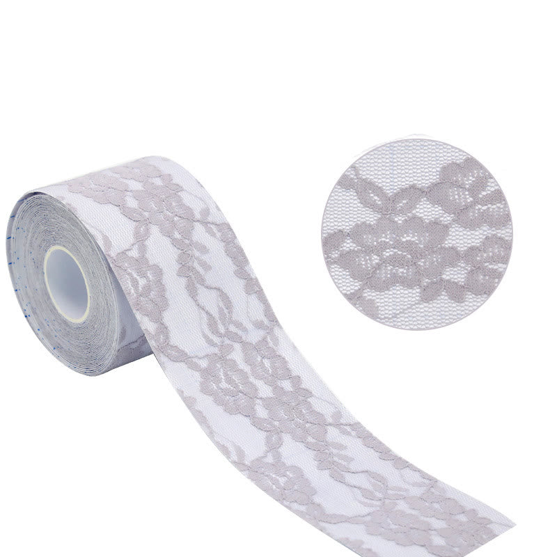 Disposable Invisible Lifting Lace Nipple Tape(2 Rolls) - Purple - image 4
