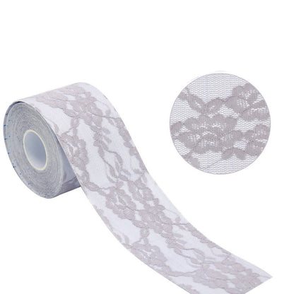 Disposable Invisible Lifting Lace Nipple Tape(2 Rolls) - Purple - image 4