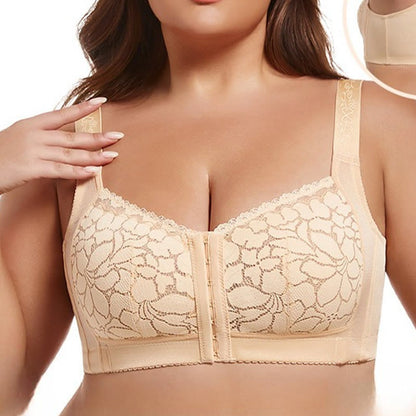 Front Closure Lifting Wireless Bra - Nude - 52EFG - image 1