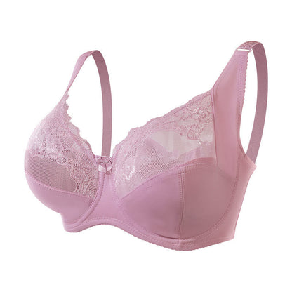 Plus Size Thin Sexy Lace Underwire Bra