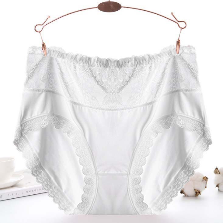 Sexy Mesh Lace Panty(3 Packs) - White - 5XL - image 3