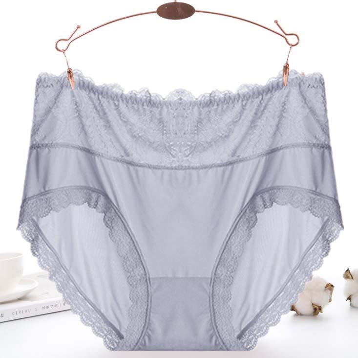 Sexy Mesh Lace Panty(3 Packs) - Grey - 5XL - image 8