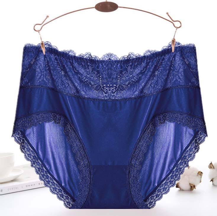 Sexy Mesh Lace Panty(3 Packs) - Blue - 5XL - image 5