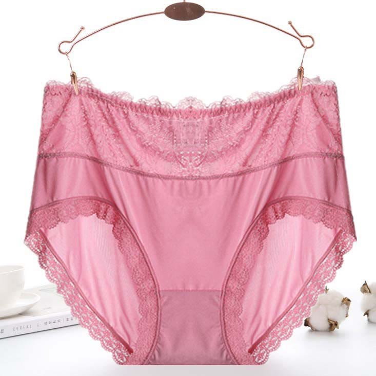 Sexy Mesh Lace Panty(3 Packs) - Pink - 5XL - image 7