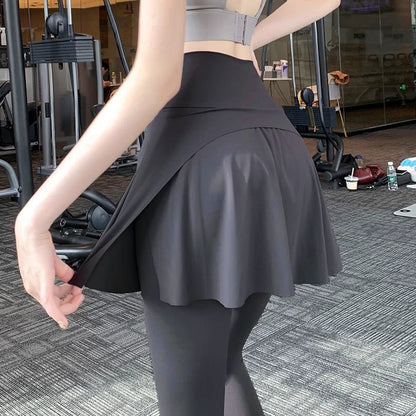 Yoga Hip-covering Sports Skirt Pants
