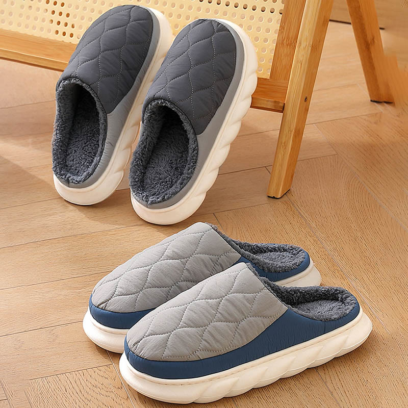 Plus Size Heat Storage Warmth Slippers - image 1