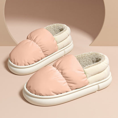 Plus Size Windproof Warm Slippers - Pink - EU43-44(US9-10) - image 6
