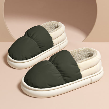 Plus Size Windproof Warm Slippers - Black - EU43-44(US9-10) - image 5
