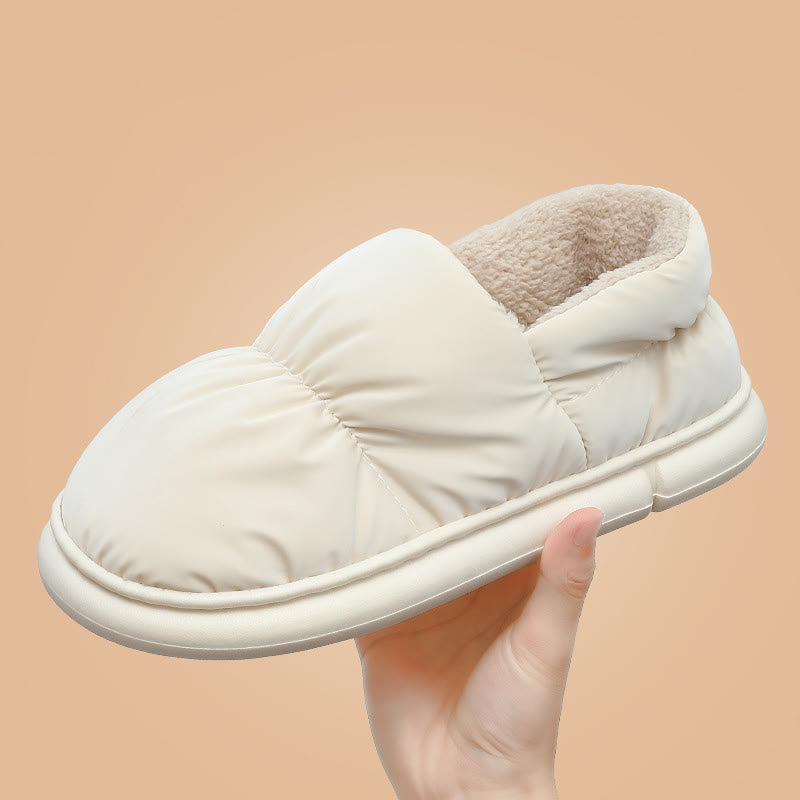 Plus Size Windproof Warm Slippers - White - EU43-44(US9-10) - image 2