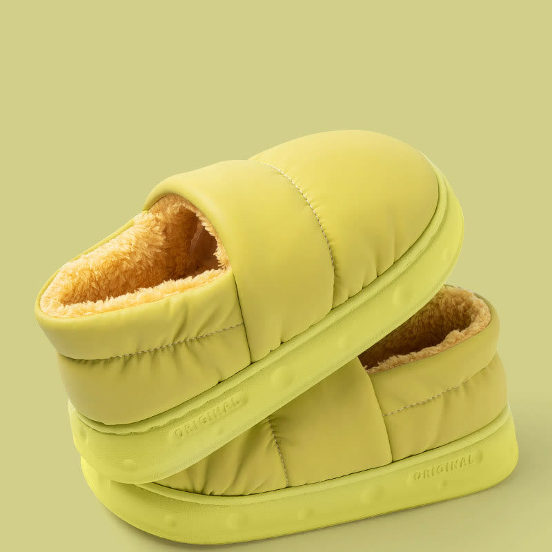 Plus Size Waterproof Soft Slippers - Fluorescent Green - EU44-45(US9-10) - image 9