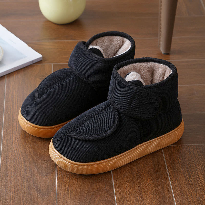 Plus Size Warm Ankle Slippers - Black - EU45-46(US11-12) - image 19