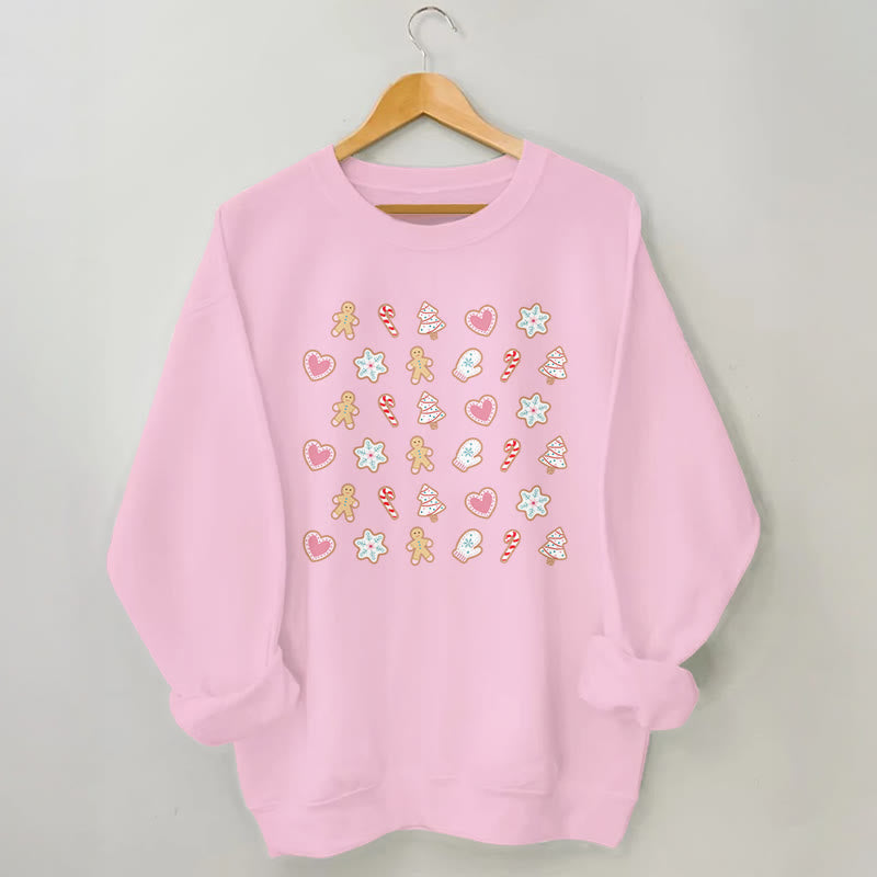 Plus Size Christmas Elements Sweatshirt - Pink - 3XL - image 5