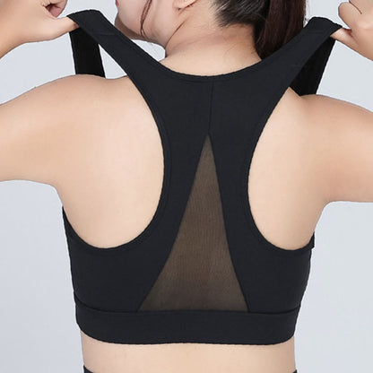 Plus Size Zipper Front Closure Sports Wireless Bra - image 8