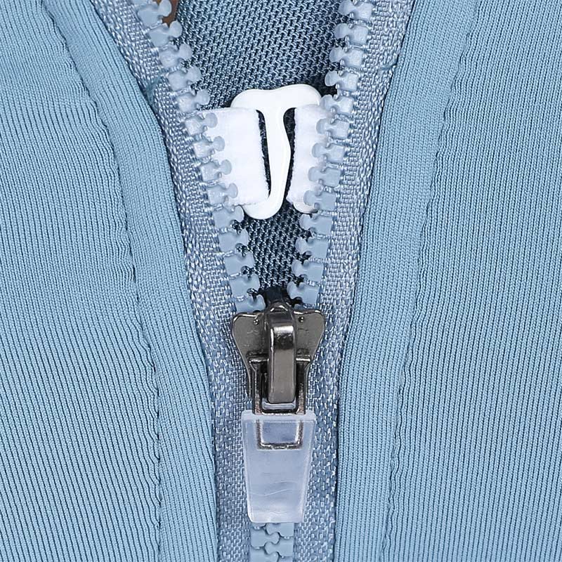 Plus Size Zipper Front Closure Sports Wireless Bra - image 15