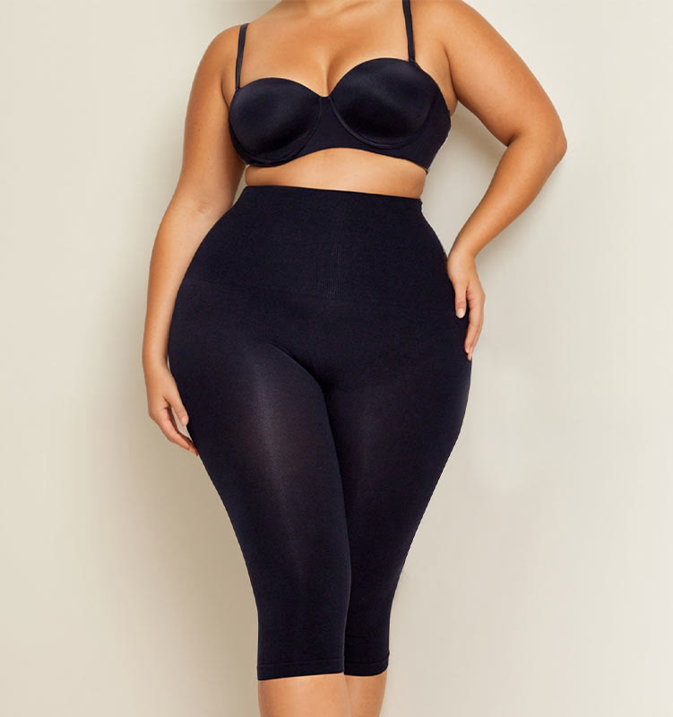 Plus Size High Waist Seamless Body Shaper Capri - image 4
