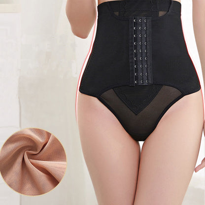 Plus Size Tummy Control High Waist Shapewear Thong - Black - 3XL - image 2