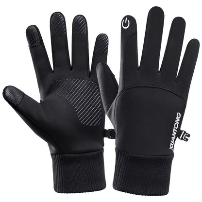 Anti Slip Outdoor Warm Gloves - Black - XL - image 0