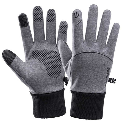 Anti Slip Outdoor Warm Gloves - Grey - XL - image 6