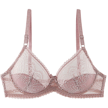 Sexy Sheer Lace Underwire Bra