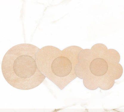 Disposable Nipple Cover(3 Packs) - Circle+Floral+Heart - image 0