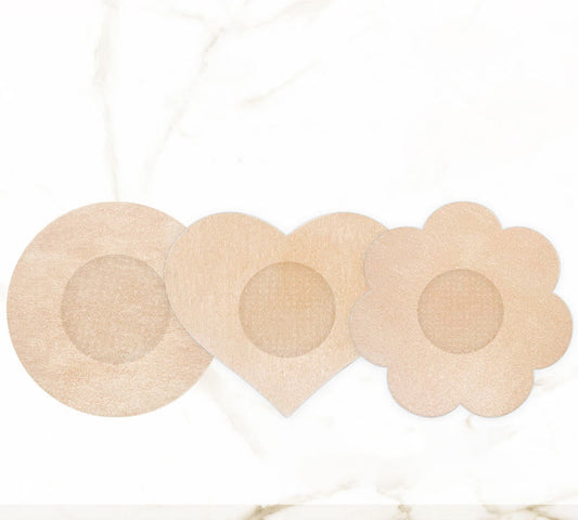 Disposable Nipple Cover(3 Packs) - Circle+Floral+Heart - image 0