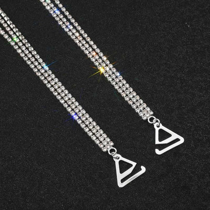 Sexy Rhinestone Jewelry Crystal Lingerie Chain(3 Pairs) - image 5