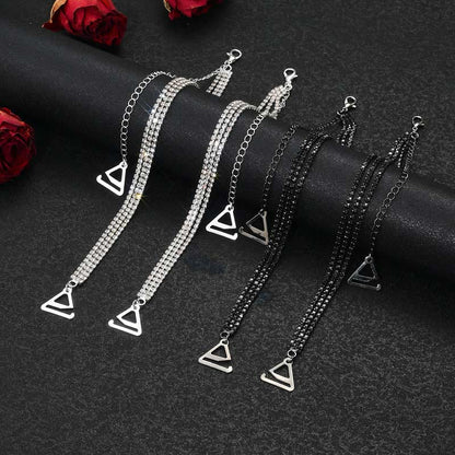 Sexy Rhinestone Jewelry Crystal Lingerie Chain(3 Pairs) - image 4