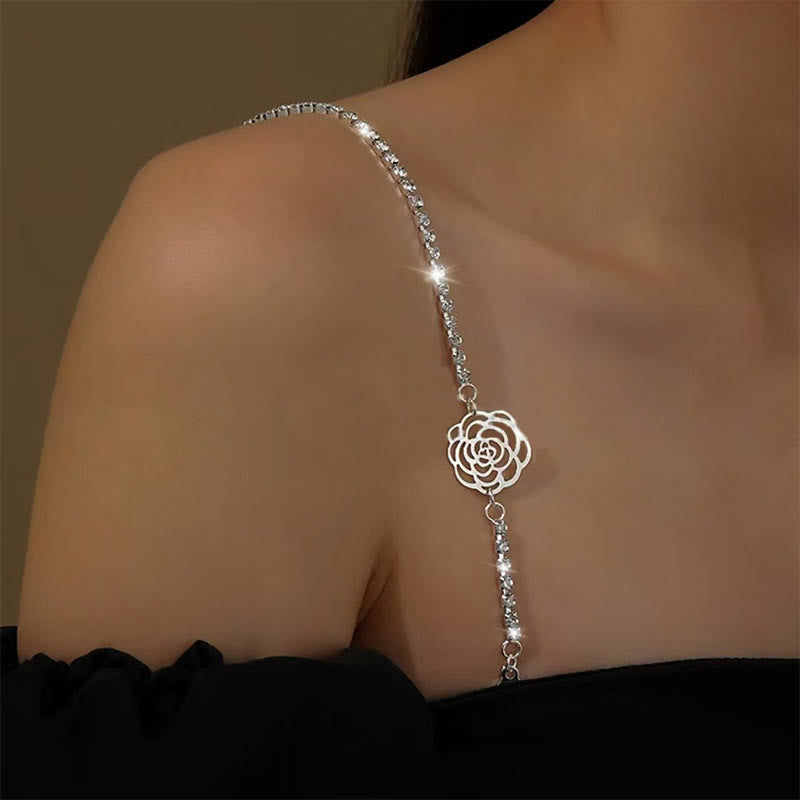 Sexy Rhinestone Shoulder Strap Chain (3 Pairs) - image 1